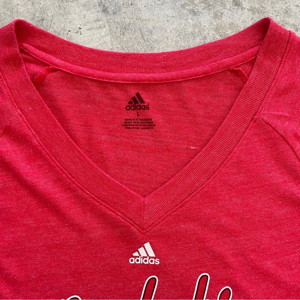 Adidas Red Rockets V-Neck Tee - Picture 2 of 4